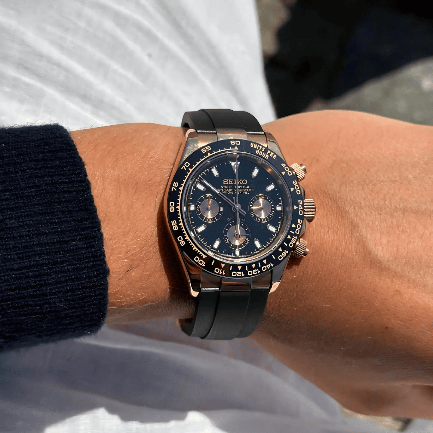 Seiko Daytona Mod 'Rose Gold'