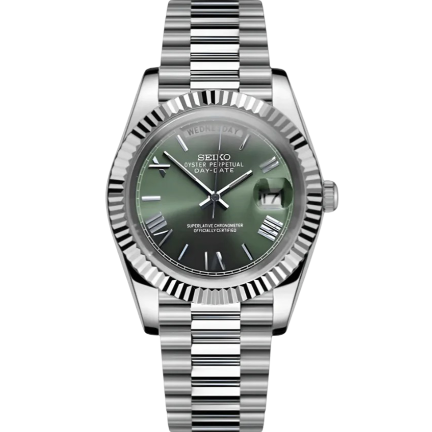 Seiko Day-Date Mod - Olive