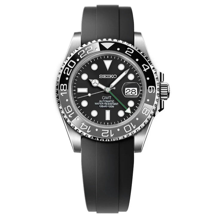 Seiko GMT Mod - Bruce Wayne