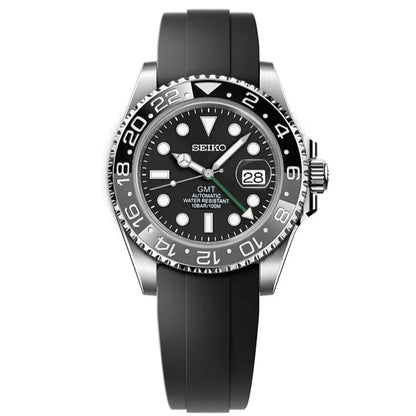Seiko GMT Mod - Bruce Wayne