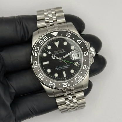 Seiko GMT Mod - Bruce Wayne