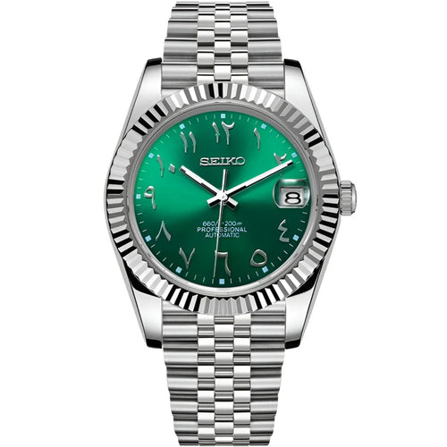 Seiko Datejust Arabic Mod - Green