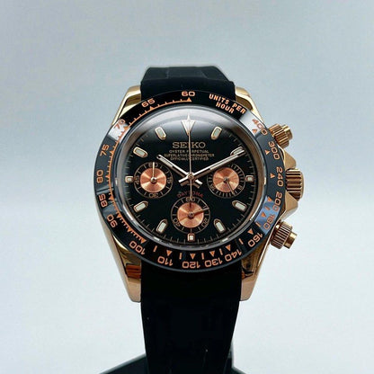 Seiko Daytona Mod - Rose Gold