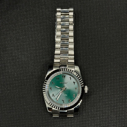 Seiko Datejust Arabic Mod - Green - Tempus Mods