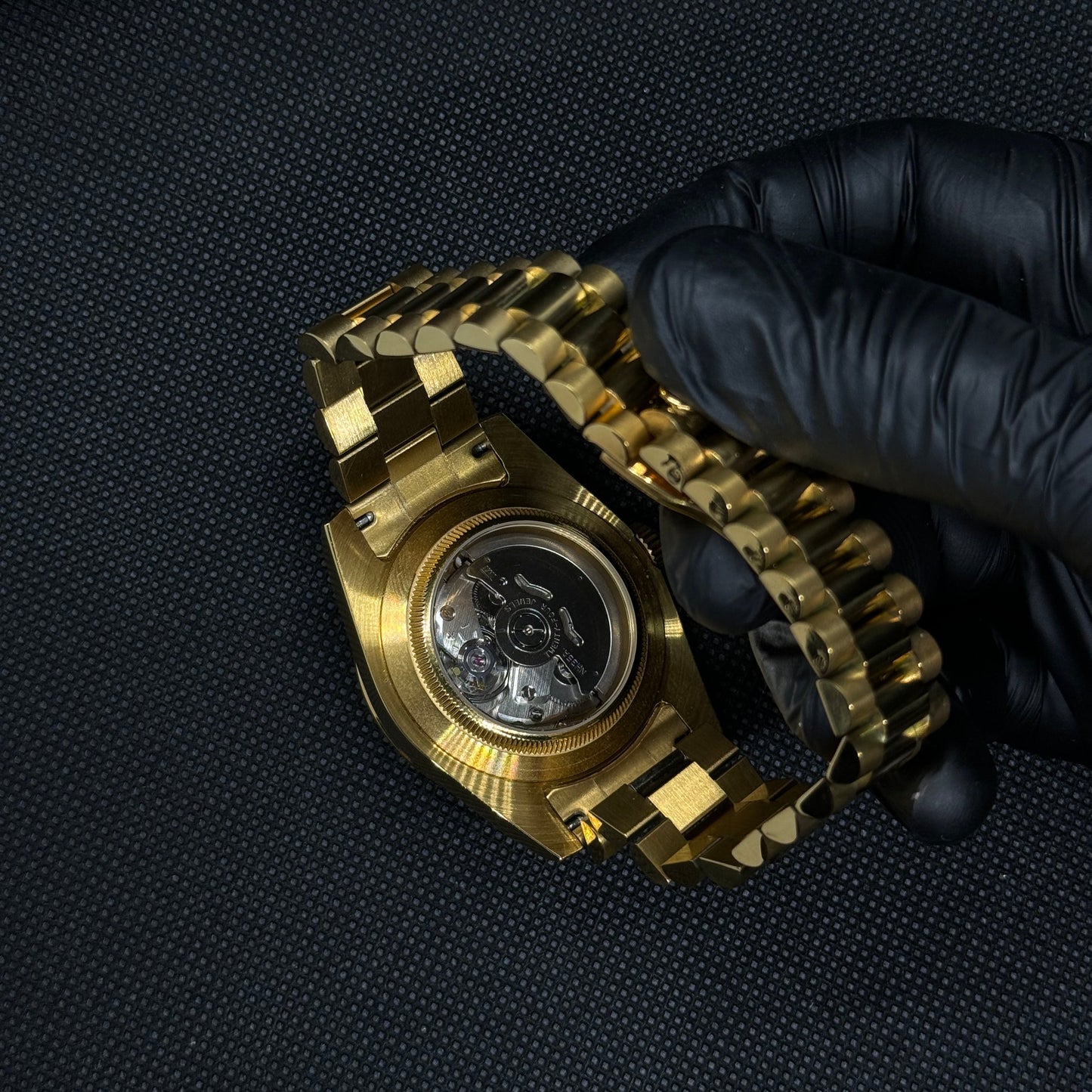 Seiko Datejust Gold Mod - Black - Tempus Mods