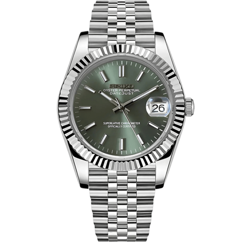 Seiko Datejust Mod - Olive - Tempus Mods