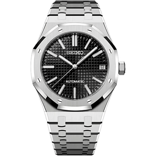 Seiko Royal Oak Mod - Black - Tempus Mods