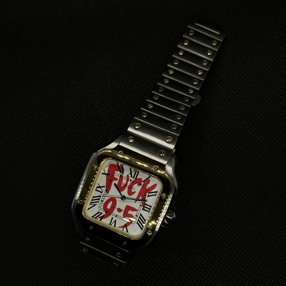 Seiko Santos F*ck 9 - 5 Mod Two - Tone - White - Tempus Mods