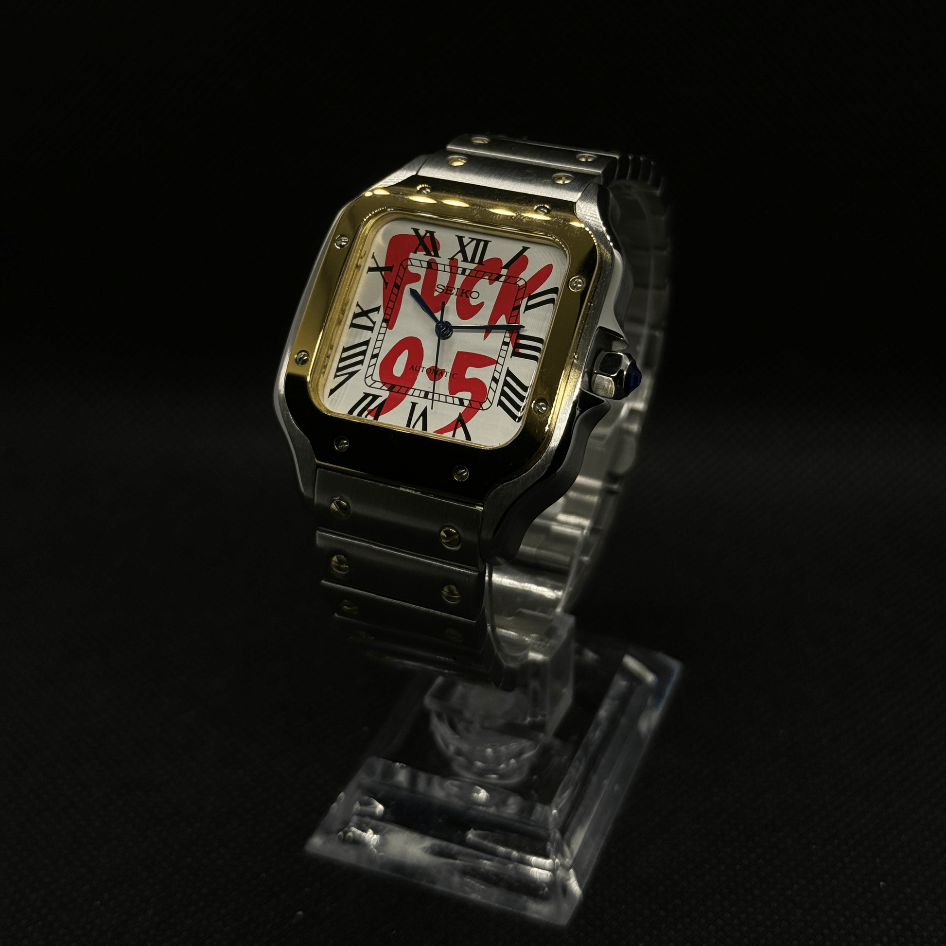 Seiko Santos F*ck 9 - 5 Mod Two - Tone - White - Tempus Mods