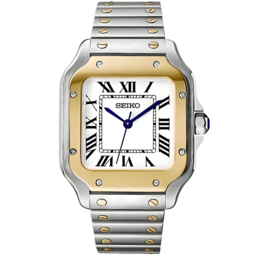 Seiko Santos Two - Tone Mod - White - Tempus Mods